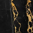 Stor rund skål i Portoro eller Paonazzo Marble fremstillet i Italien - Glazer Viadurini