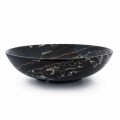 Stor rund skål i Portoro eller Paonazzo Marble fremstillet i Italien - Glazer
