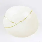 Skåle i hvid porcelæn og guldblad italiensk luksusdesign - Cicatroro Viadurini