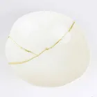 Skåle i hvid porcelæn og guldblad italiensk luksusdesign - Cicatroro Viadurini