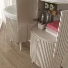 Søjle med fire døre med Cannetté-behandling Made in Italy - Candy Viadurini