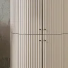 Søjle med fire døre med Cannetté-behandling Made in Italy - Candy Viadurini