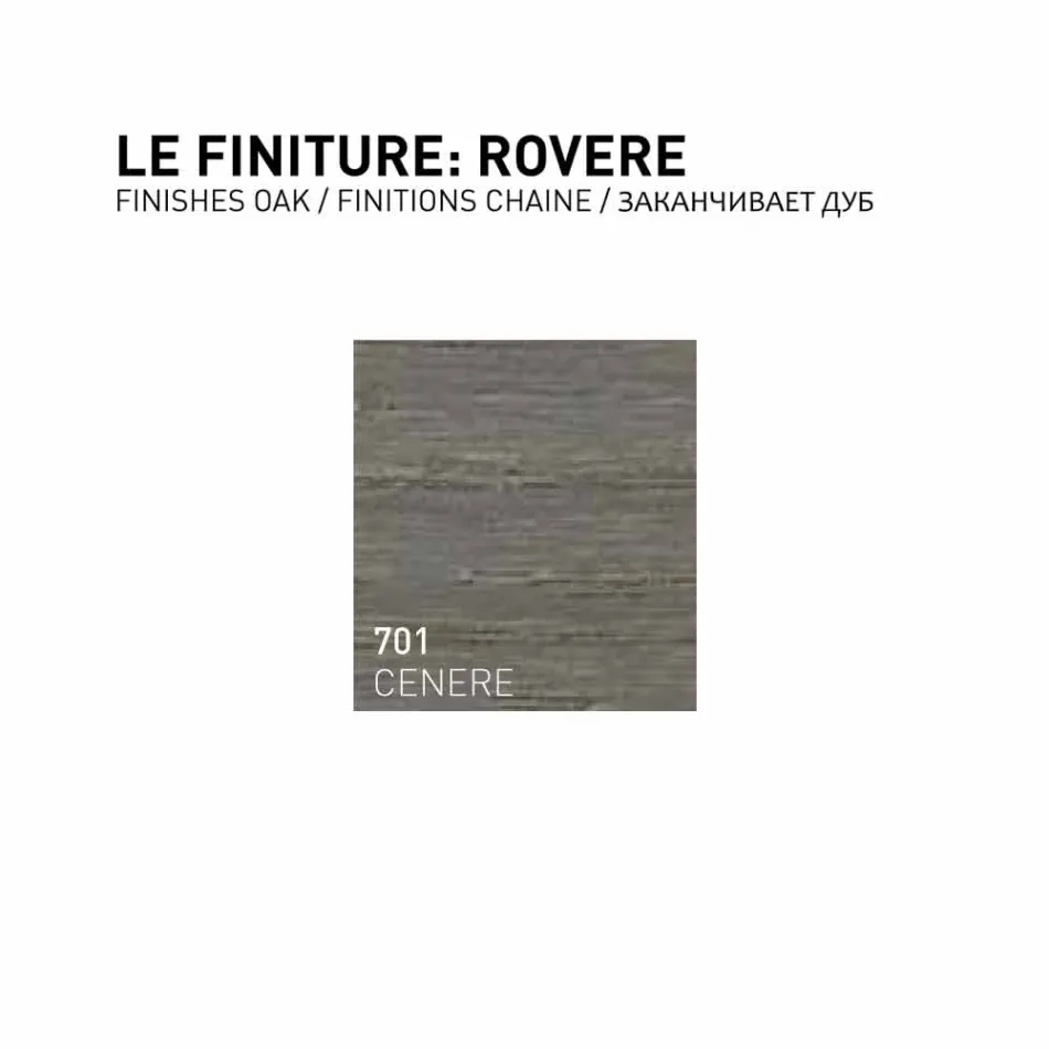 Gioia, 2 dør væg hangt badeværelse skab i egetræ, lavet i Italien Viadurini