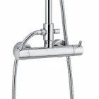 Brusekolonne med termostatblander i messing fremstillet i Italien - Gallo Viadurini