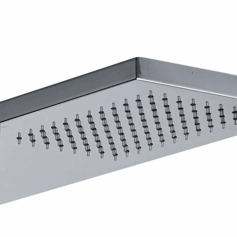 Termostatisk vægbrusersøjle i forkromet rustfrit stål Fremstillet i Italien - Pampo Viadurini