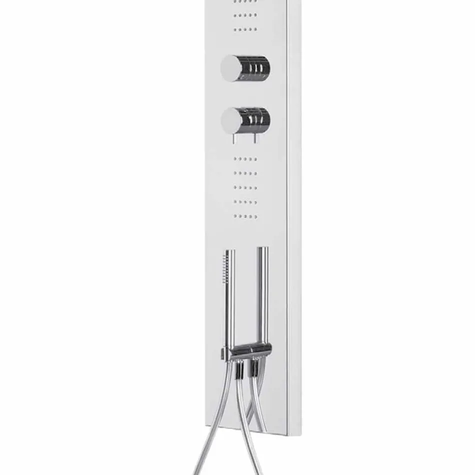 Stålbrusesøjle med regnbrusehoved Fremstillet i Italien - sømand Viadurini