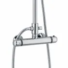 Messingbrusersøjle med termostatblander fremstillet i Italien - Gallo Viadurini