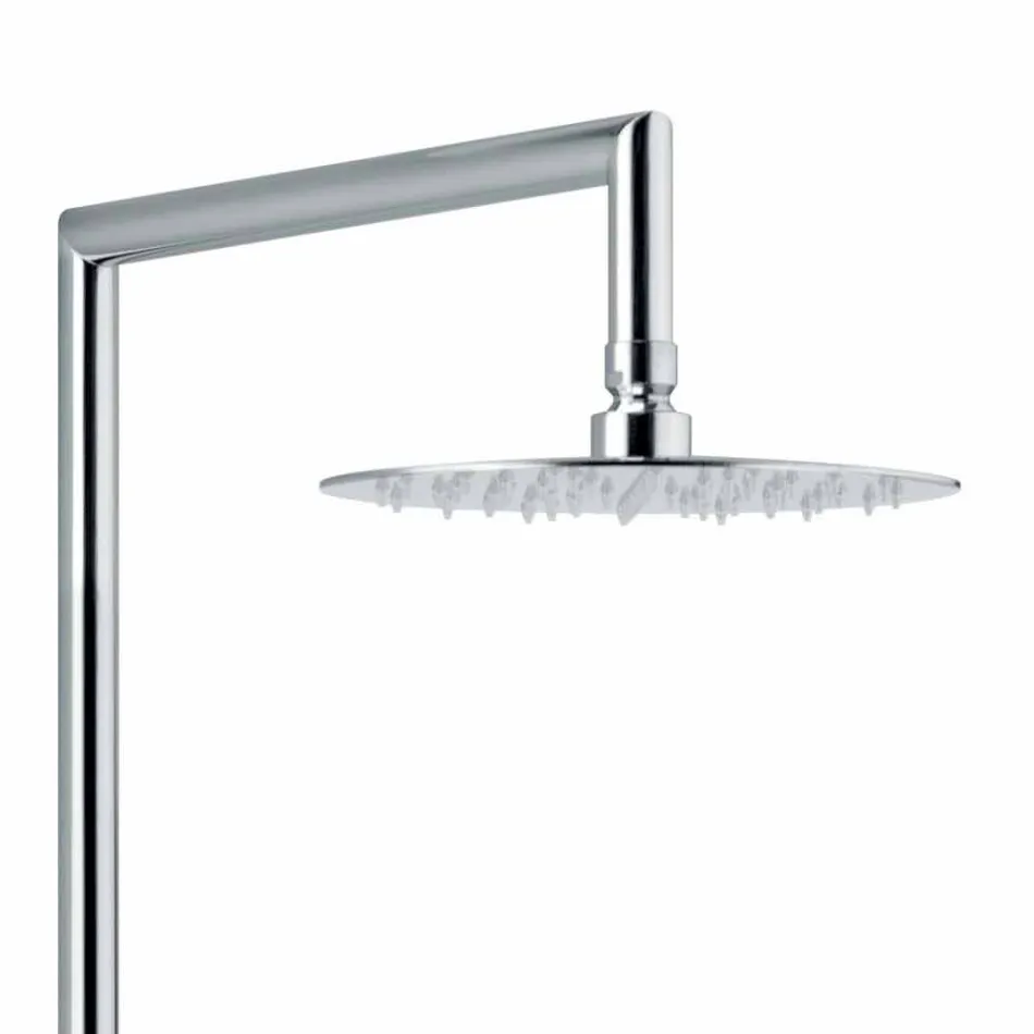 Messingbrusersøjle med brusehoved og ABS-brusebad Fremstillet i Italien - Padula Viadurini