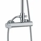 Messingbrusersøjle med brusehoved og ABS-brusebad Fremstillet i Italien - Padula Viadurini