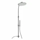 Messingbrusersøjle med brusehoved af stål fremstillet i Italien - Kennedy Viadurini