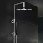 Messingbrusersøjle med rundt ultratyndt brusehoved Fremstillet i Italien - Merio Viadurini