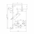 Messingbrusersøjle med rundt ultratyndt brusehoved Fremstillet i Italien - Merio Viadurini