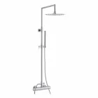 Messingbrusersøjle med rundt ultratyndt brusehoved Fremstillet i Italien - Merio Viadurini