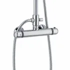 Moderne brusekolonne i messing Chrome finish Finish i Italien - Gallo Viadurini