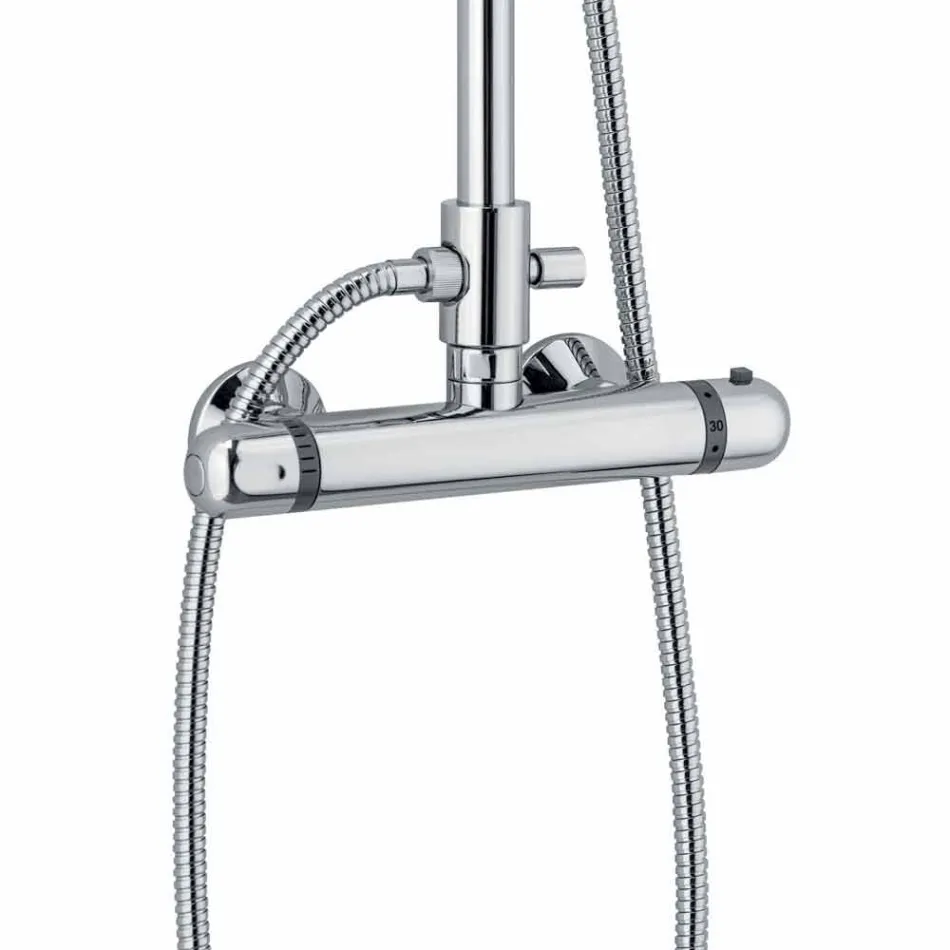 Moderne brusekolonne i messing Chrome finish Finish i Italien - Gallo Viadurini