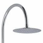 Teleskopisk brusekolonne i messing med rundt brusehoved Fremstillet i Italien - Lenio Viadurini