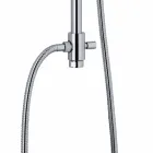 Teleskopisk brusekolonne i messing med rundt brusehoved Fremstillet i Italien - Lenio Viadurini