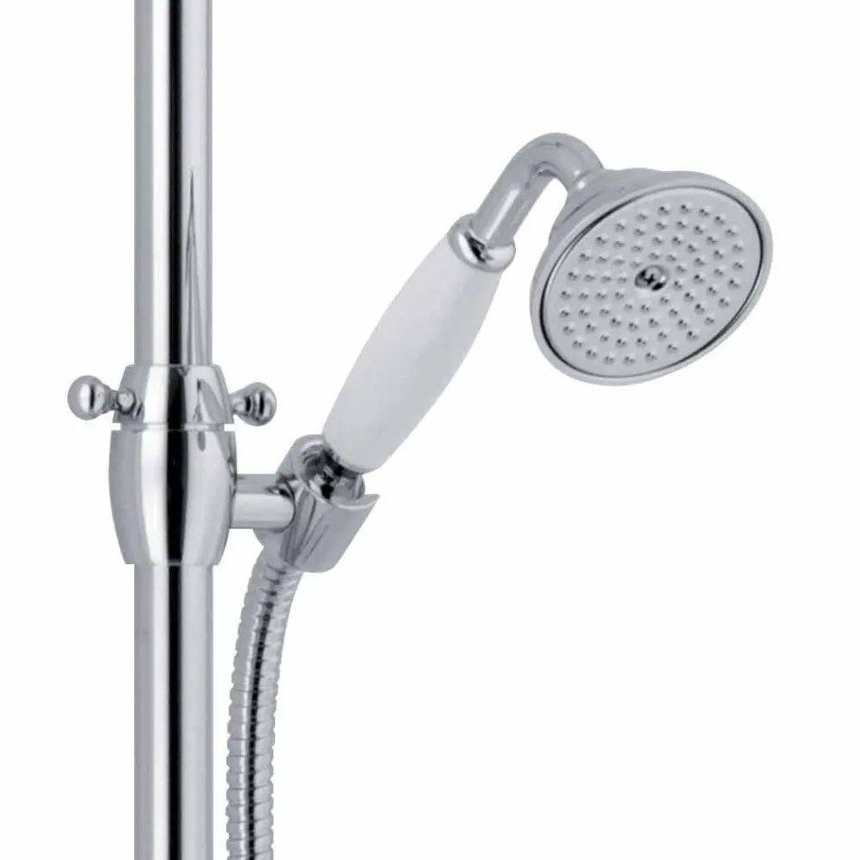 Teleskopisk brusekolonne i messing klassisk design Fremstillet i Italien - Nesto Viadurini