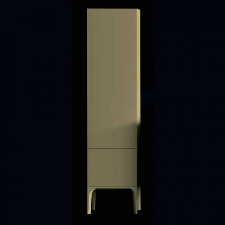 Amanda træ badeværelse skab med 2 døre, moderne design, lavet i Italien Viadurini