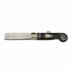 Antik Buffalo Horn Knife med sølvdetaljer Made in Italy - Blade Viadurini
