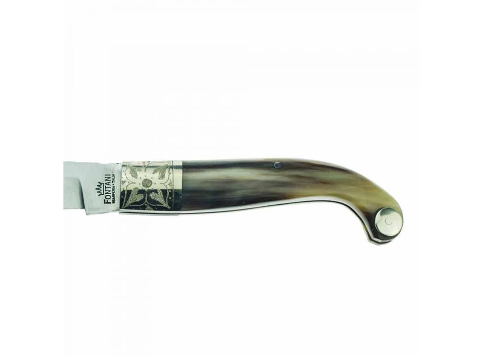 Florentinsk håndværkskniv med 8,5 cm stålblad fremstillet i Italien - Fiora Viadurini