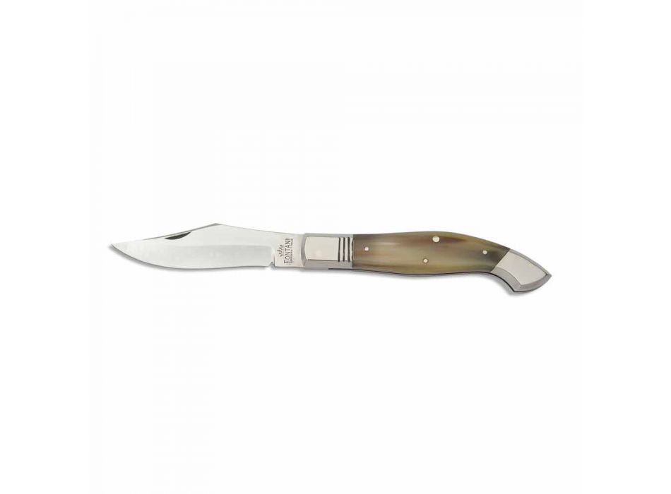 Maresciall kniv med håndlavet forårslukning lavet i Italien - Morzo Viadurini