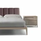 Dresser 2 træ skuffer moderne design massiv valnød, Nino Viadurini