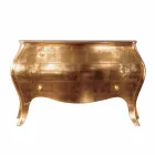 Dresser 3 træ skuffer Solid Gold Design, fremstillet i Italien, Giotto Viadurini