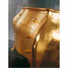 Dresser 3 træ skuffer Solid Gold Design, fremstillet i Italien, Giotto Viadurini