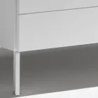 Kommode med 3 skuffer i malet træspånplade - Gemelli Viadurini