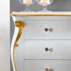 Kommode med klassisk guld Bio-profiler, fremstillet i Italien Viadurini