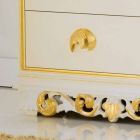 designe Wooden kister med 4 skuffer Zucchi, lavet i Italien Viadurini