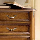 Soveværelses sengebord i valnøddetræ 3 skuffer lavet i Italien - Richard Viadurini