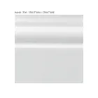 Sengebord med struktur i finerede træpartikler Made in Italy - Thor Viadurini