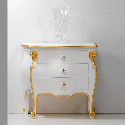 Bio bedside klassisk design med guld profiler, fremstillet i Italien Viadurini