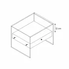 Nattbord i moderne design i ekstra klart glas Made in Italy - Secret Viadurini