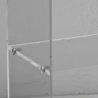 Gennemsigtigt akrylkrystal sengebord med designhylde - Minervo Viadurini