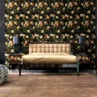 Sengebord i valnød og ibenholt træ Grilli Zarafa lavet i Italien Viadurini