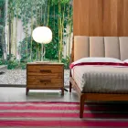 Nutidige sengebord 2 skuffer antikke oak, P L 60 x 42 cm, Margo Viadurini