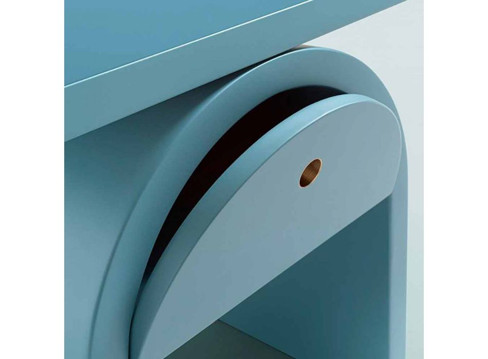 Sengebord i moderne design i farvet træ til soveværelset - Arcom Viadurini