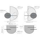 Moderne modulopbygget sengebord i krydsfiner Elegant og alsidigt design - Ramia Viadurini