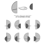 Moderne modulopbygget sengebord i krydsfiner Elegant og alsidigt design - Ramia Viadurini