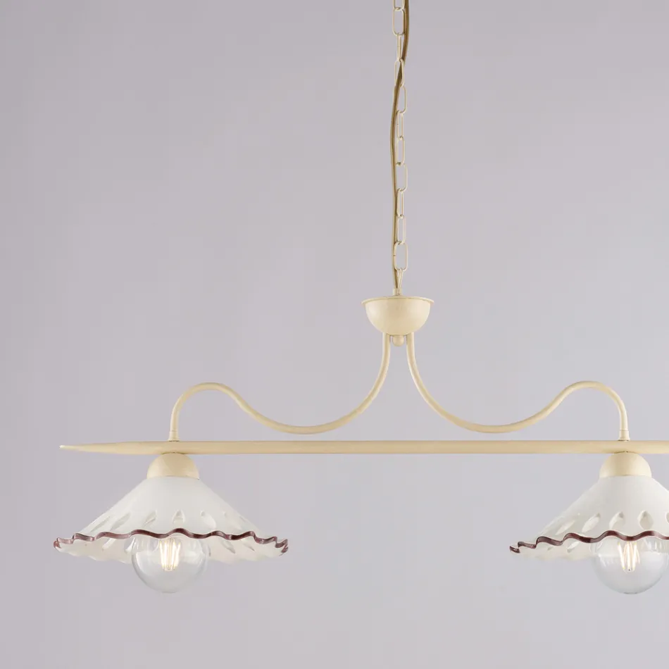 Lysende designsupplement i glas og metal. Fremstillet i Italien med et look - Mira Viadurini