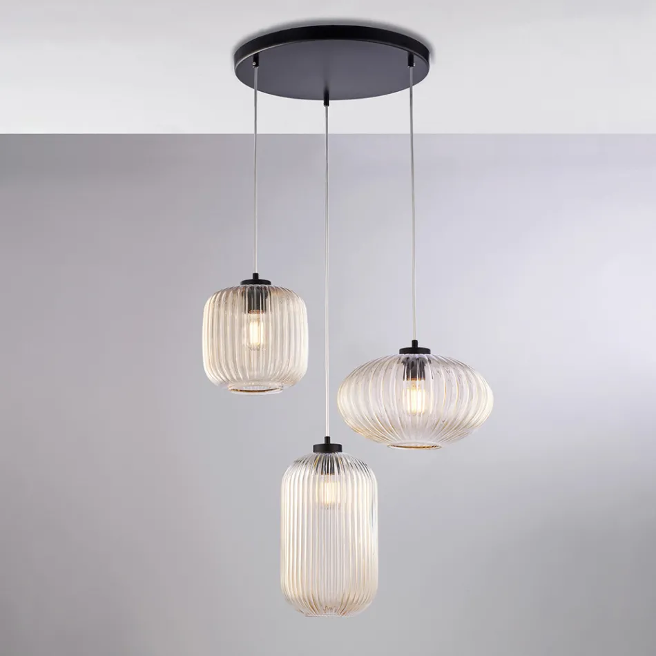 Et flot designertilbehør i glas og metal, fremstillet i Italien, med et stilfuldt look - Tucana Viadurini