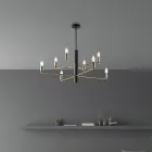 Lysende designsupplement i glas og metal, fremstillet i Italien med et stilfuldt look - Ursa Viadurini