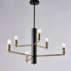 Lysende designsupplement i glas og metal, fremstillet i Italien med et stilfuldt look - Ursa Viadurini