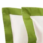 Satinarkssæt til dobbeltseng med farvede kanter - Hyacint Viadurini