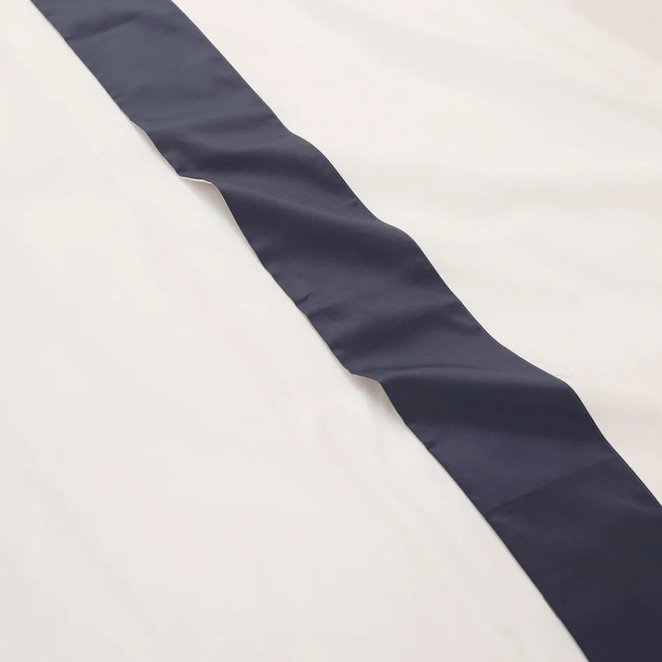 Komplet dobbeltseng i 100 % bomuld og 10 % bomuldssatin - detalje Viadurini