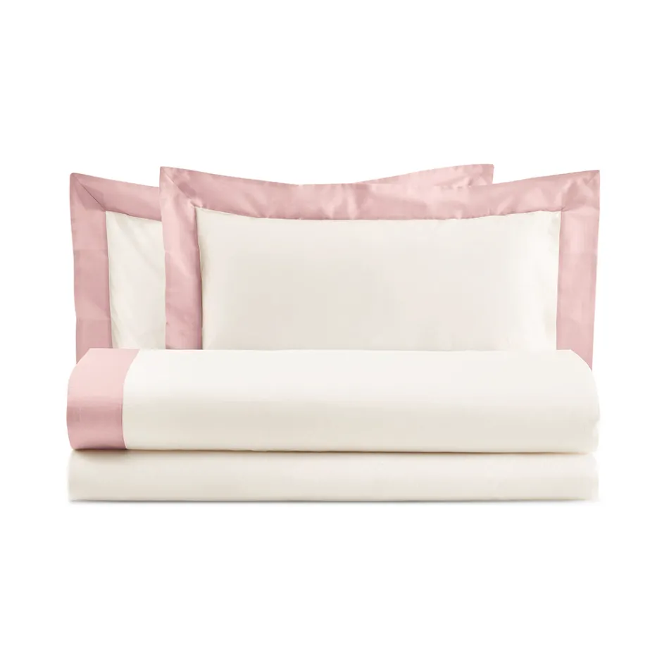 Komplet dobbeltseng i 100 % bomuld og 10 % bomuldssatin - detalje Viadurini