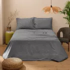 Dobbeltseng komplet i ren bomuld, farvet og skygget - delikatesse Viadurini